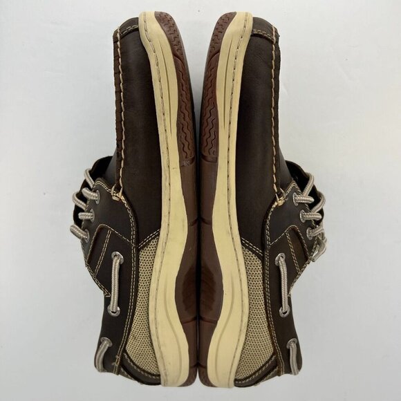 Dockers Mens 090-21208 Brown Leather Solid Slip-On Size 10.5M Boat Shoes - Picture 8 of 12
